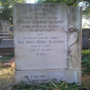 BLAKEWAY Charles Drennan -1948 &amp; Enid Agnes Muriel 1890-1984