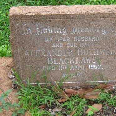 BLACKLAWS Alexander Bothwell -1952