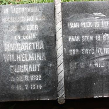BLIGNAUT Margaretha Wilhelmina 1882-1974
