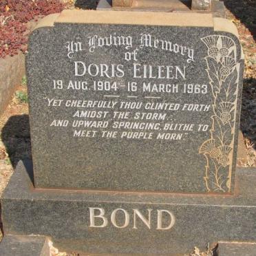 BOND Doris Eileen 1904-1963