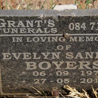 BOYERS Evelyn Sandra 1978-2014