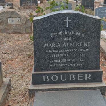 BOUBER Maria Albertine 1891-1961