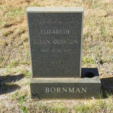 BORNMAN Elizabeth Ellen Quinton -1977