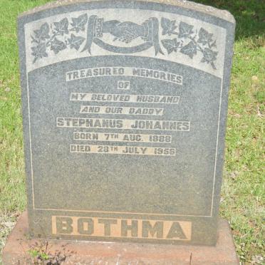BOTHMA Stephanus Johannes 1888-1956