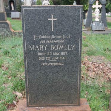 BOWLLY Mary 1877-1949