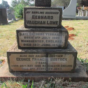 BOSTOCK George Francis 1896-1947 :: LOWE Bernard Vaughan 1900-1943