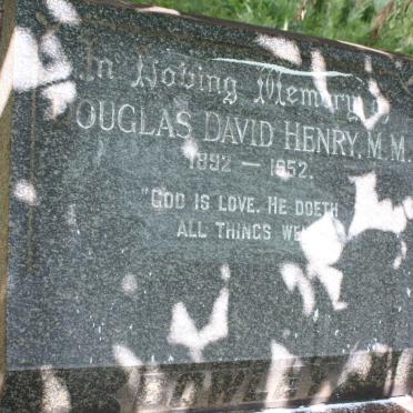 BOWLEY Douglas David Henry 1892-1952