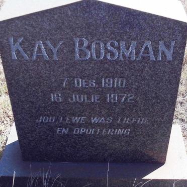 BOSMAN Kay 1910-1972