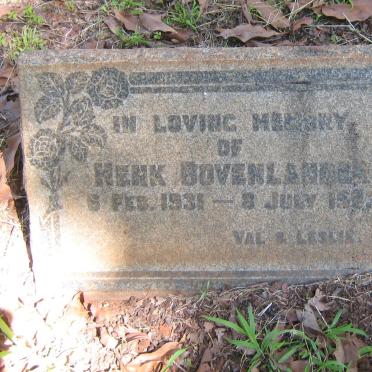 BOVENLANDER Henk 1931-19?3