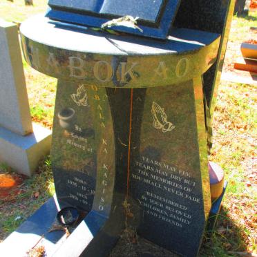 BOKAO Tlhale Lilly, GADINA 1935-2010