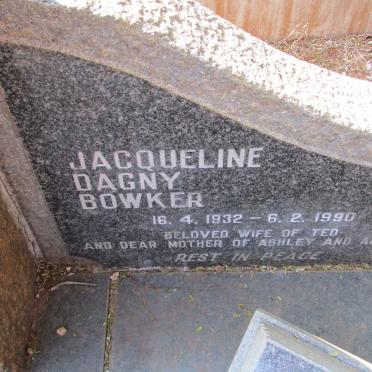 BOWKER George 1903-1948 &amp; Evelyn 1906-1992 :: BOWKER Jacqueline Dagny 1932-1990