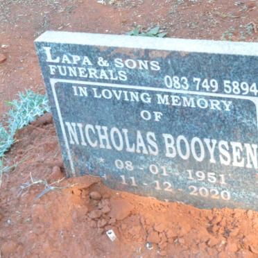 BOOYSEN Nicholas 1951-2020