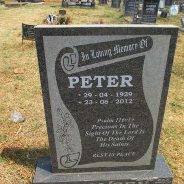 BOOYSEN Peter 1929-2012