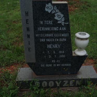BOOYZEN Henry 1914-1990