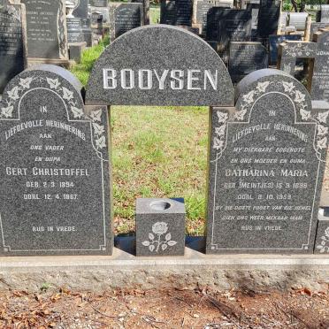 BOOYSEN Gert Christoffel 1894-1967 &amp; Catharina Maria MEINTJES 1899-1959