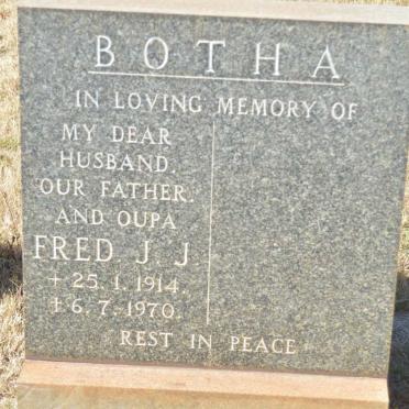 BOTHA Fred J.J. 1914-1970