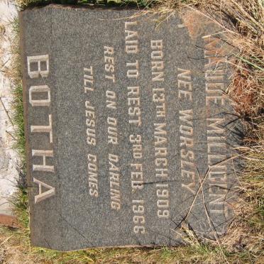 BOTHA Maude Millicent nee WORSLEY 1909-1966