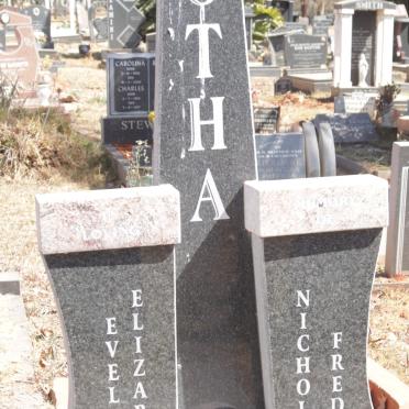 BOTHA Nicholas Fred 1932-2009 &amp; Eveline Elizabeth 1931-2007