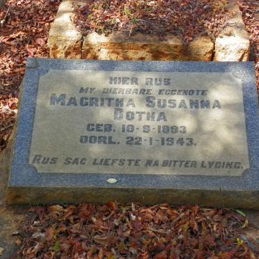 BOTHA Magritha Susanna 1893-1943