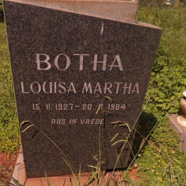BOTHA Louisa Martha 1927-1984