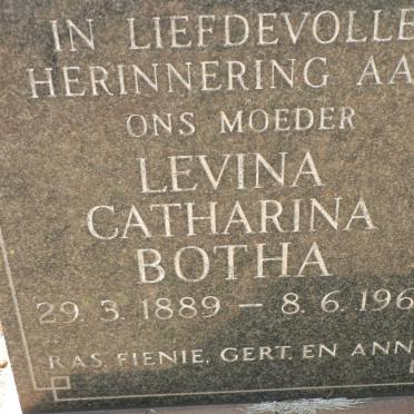 BOTHA Levina Catharina 1889-1962