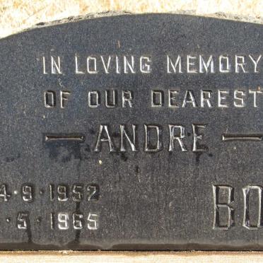 BOTHA Andre 1952-1965
