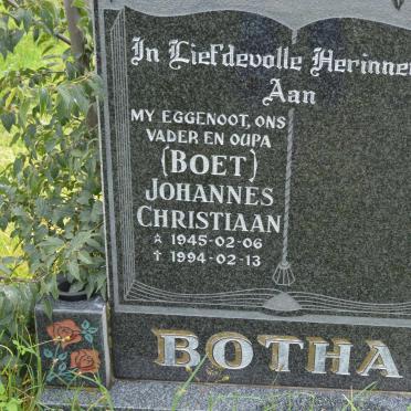 BOTHA Johannes Christiaan 1945-1994