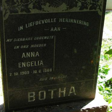 BOTHA Anna Engelia 1909-1968
