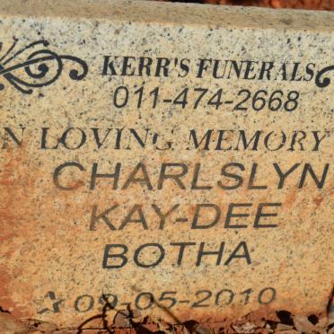 BOTHA Charlslyn Kay-Dee 2010-