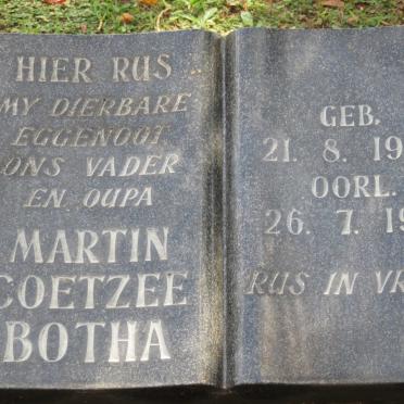 BOTHA Martin Coetzee 1905-1971