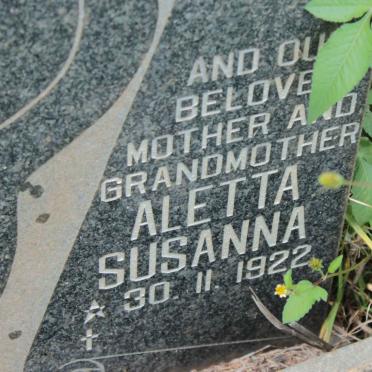 BOTHMA Aletta Susanna 1922- :: BOTHMA Marius 1956-1987