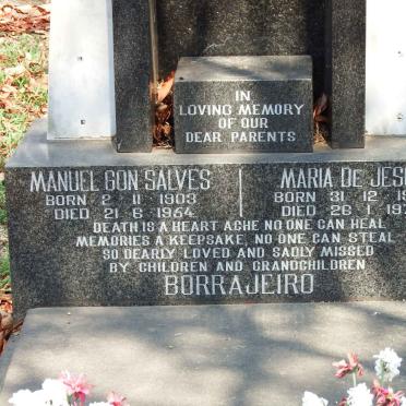BORRAJEIRO Manuel Gonsalves 1903-1954 &amp; Maria de Jesus 1913-1972