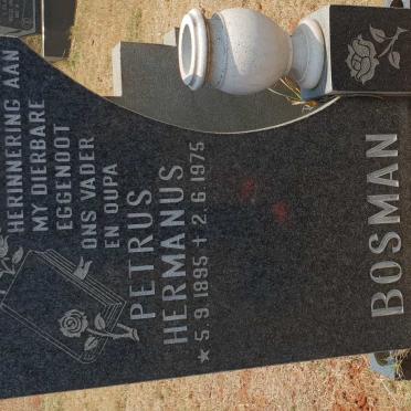 BOSMAN Petrus Hermanus 1895-1975
