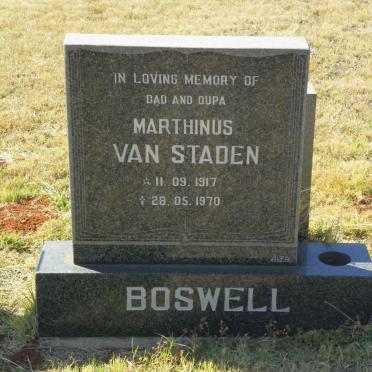 BOSWELL Marthinus Van Staden 1917-1970