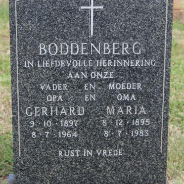 BODDENBERG Gerhard 1897-1964 &amp; Maria 1895-1983