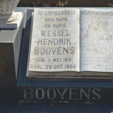 BOOYENS Wessel Hendrik 1891-1964 &amp; Emmarentia Fredrika 1897-1995