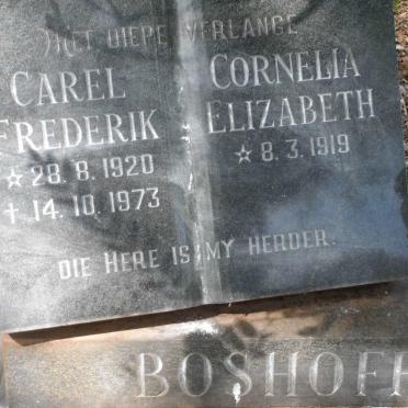 BOSHOFF Carel Frederik 1920-1973 &amp; Cornelia Elizabeth 1919-