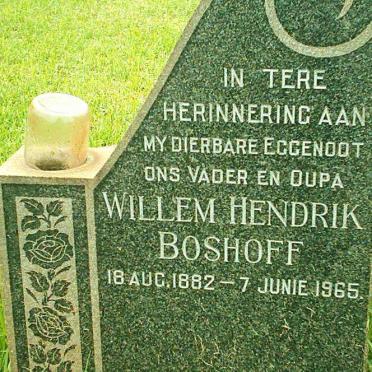 BOSHOFF Willem Hendrik 1882-1965