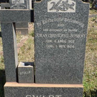 BOSHOFF Johan Christoffel 1908-1954