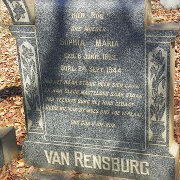 RENSBURG Sophia Maria, van 1863-1944
