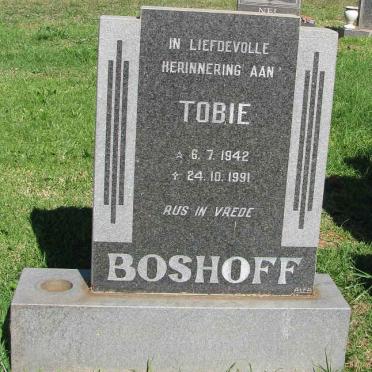 BOSHOFF Tobie 1942-1991