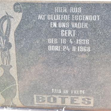 BOTES Gert 1936-1968