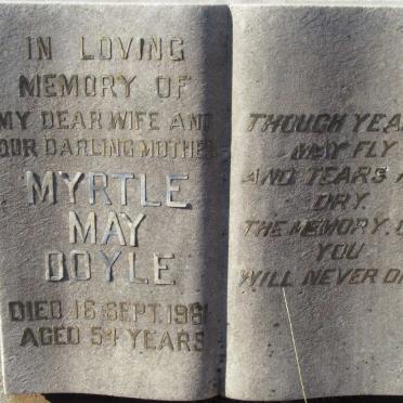 BOYLE Myrtle May -1961