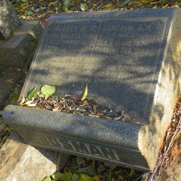 BOSMAN Joachim A.H. 1878-1948 &amp; Aletta M.M. VAN DER BERG 18??-1948