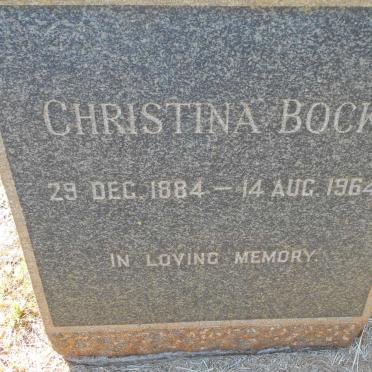 BOCK Christina 1884-1964