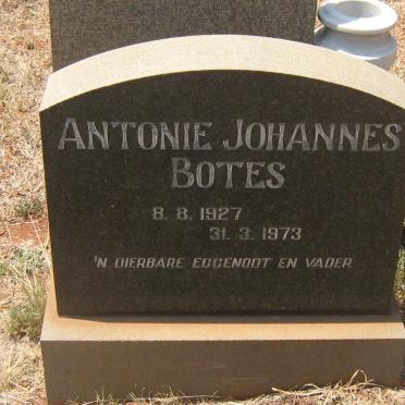 BOTES Antonie Johannes 1927-1973