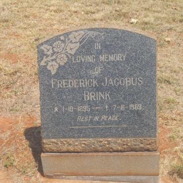 BRINK Frederick Jacobus 1895-1969