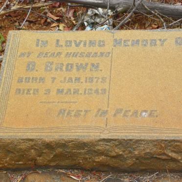 BROWN D. 1875-1949