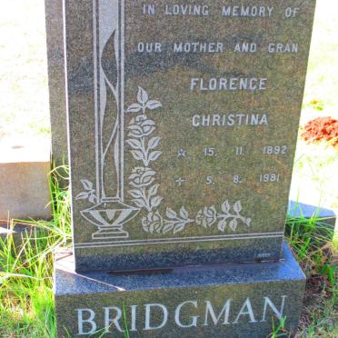 BRIDGMAN Florence Christina 1892-1981