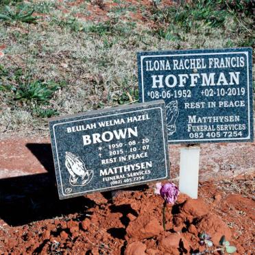 BROWN Beulah Welma Hazel 1950-2015 :: HOFFMAN Ilona Rachel Francis 1952-2019
